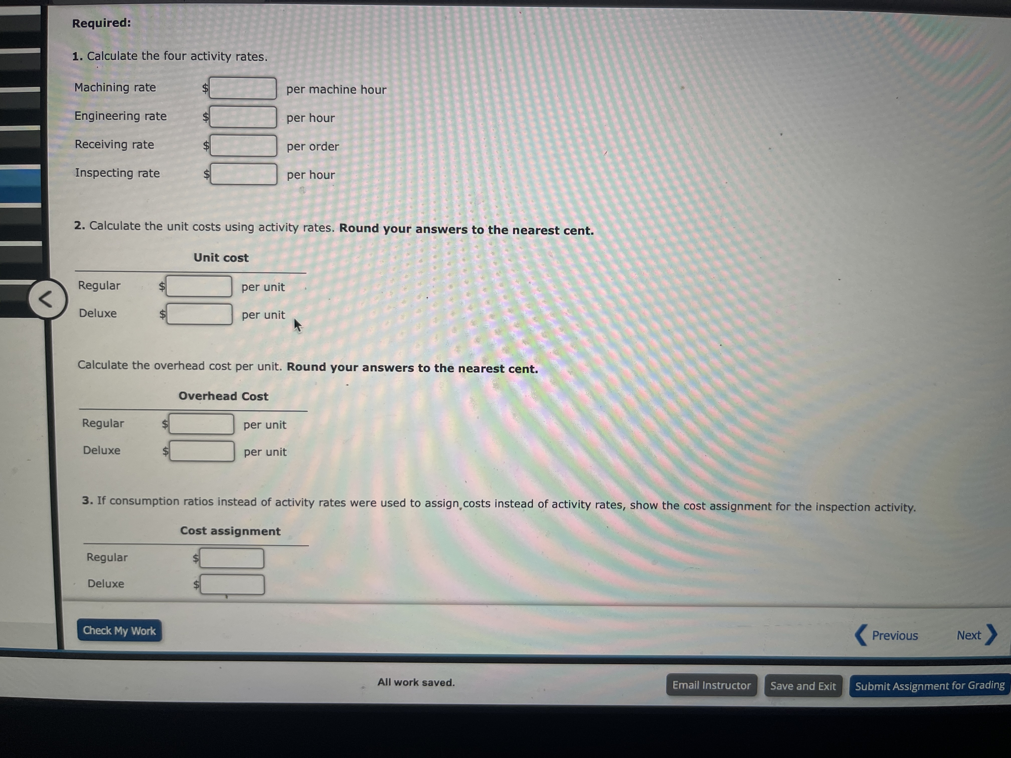 Please help answer blank boxes. Required: 1.