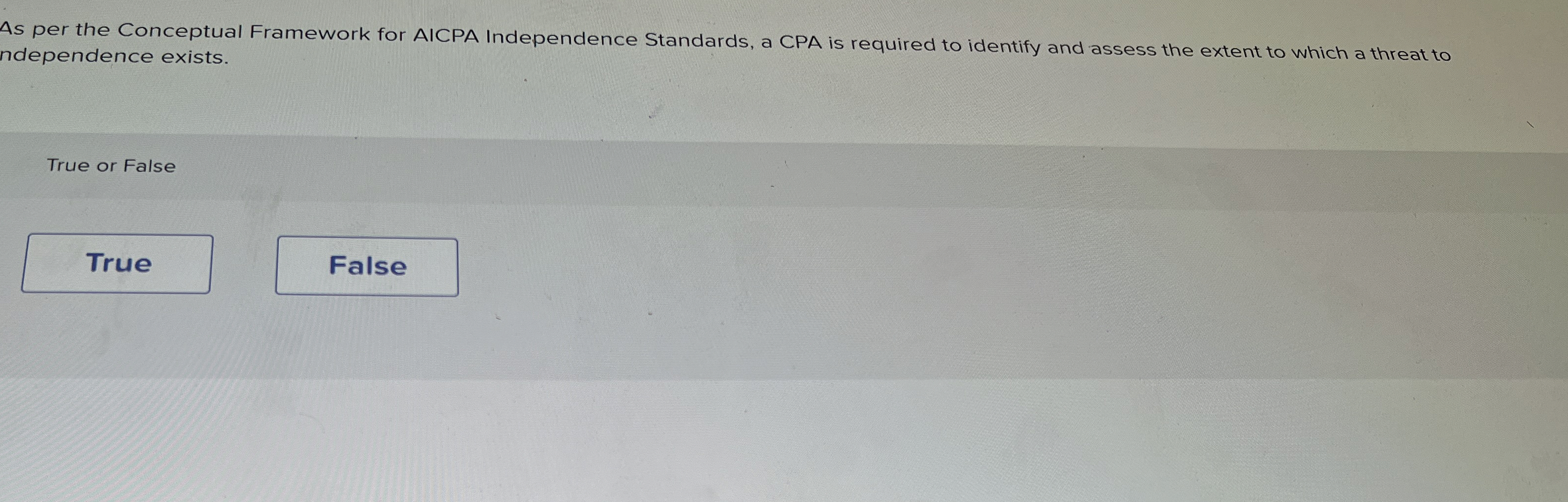 As per the Conceptual Framework for AICPA