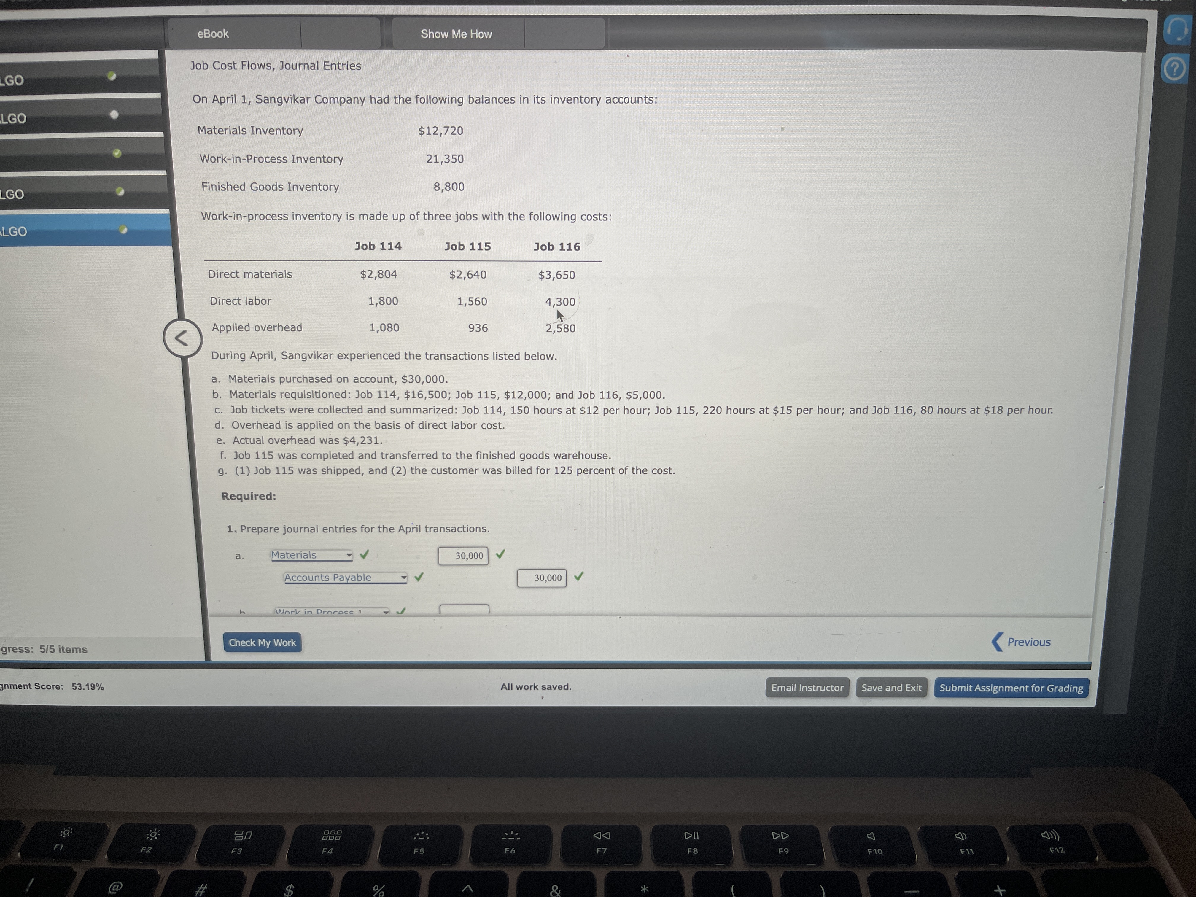 eBook Job Costs Using a Plantwide Overhead Rate