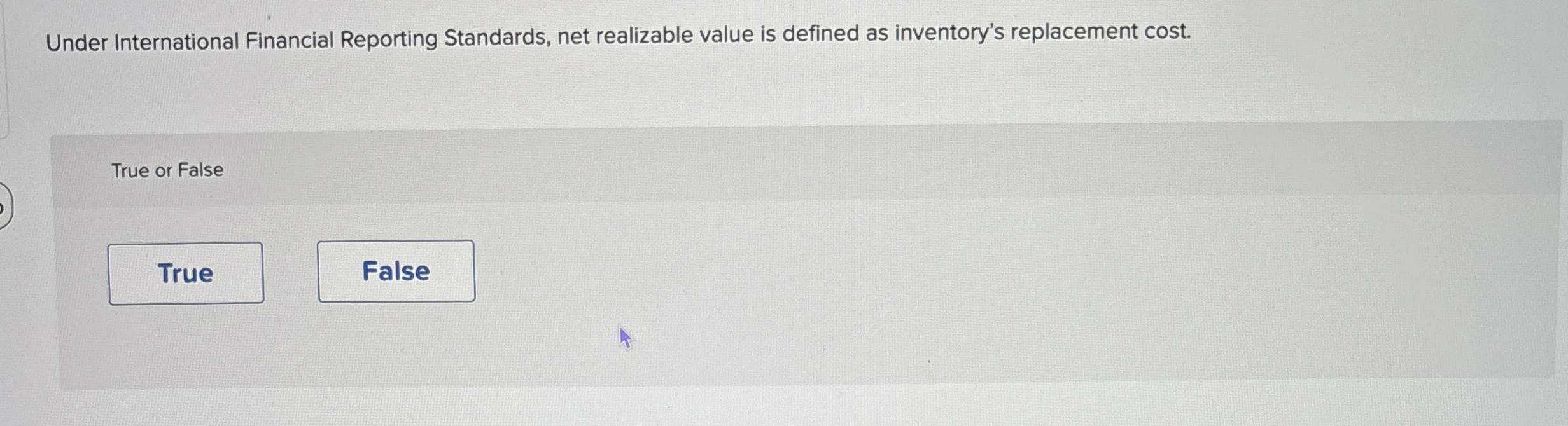 Under International Financial Reporting