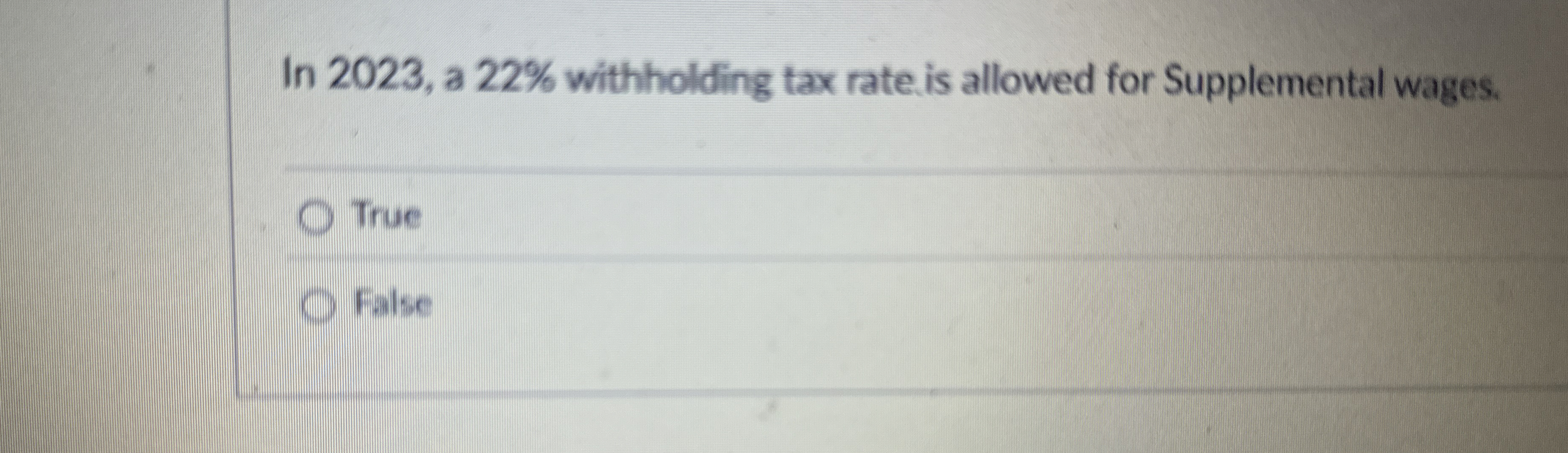 In 2 0 2 3 , a 2 2 % withholding tax rate. is