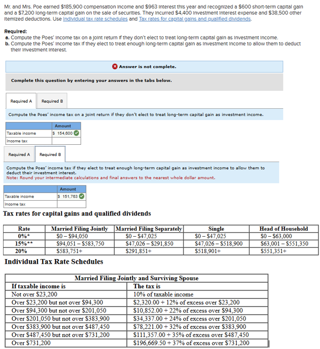 Mr . and Mrs . Poe earned \ $ 1 8 5 , 9 0 0