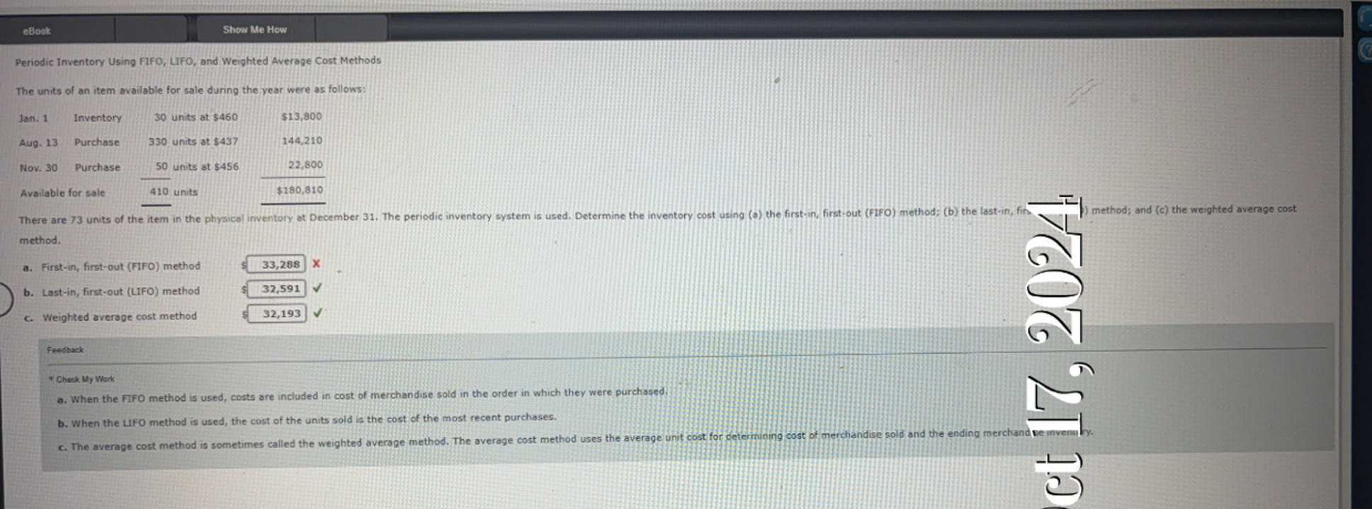 Periodic Inventory Using FIFO, LIFO, and Weighted