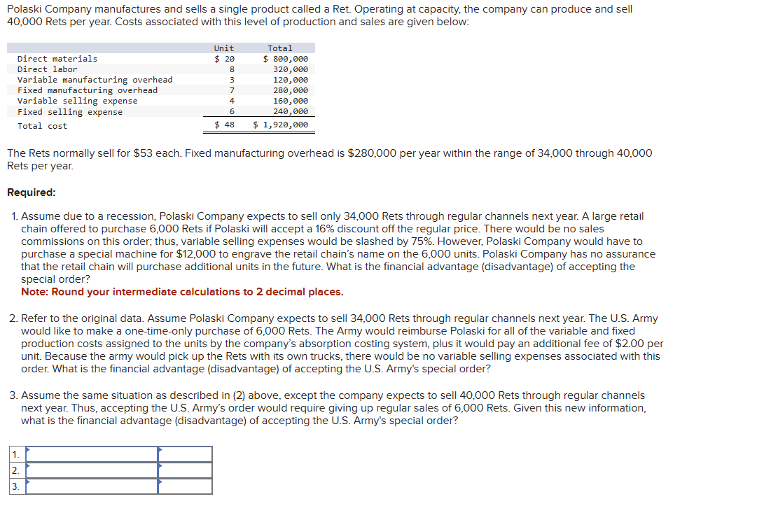 Please answer questions 1 , 2 , and 3