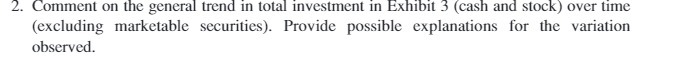 2. Comment on the general trend in total