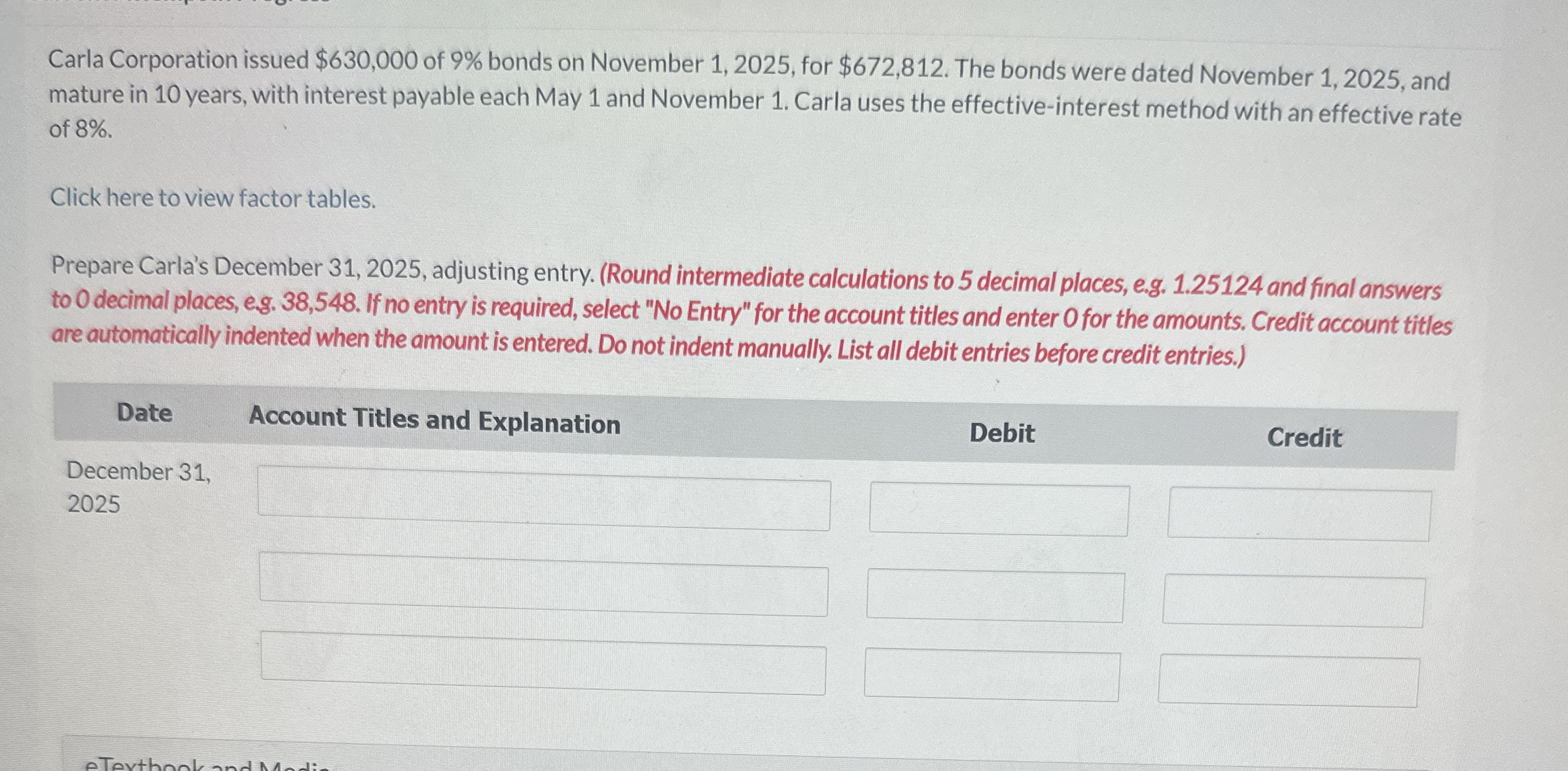 Carla Corporation issued $ 6 3 0 , 0 0 0 of 9 %