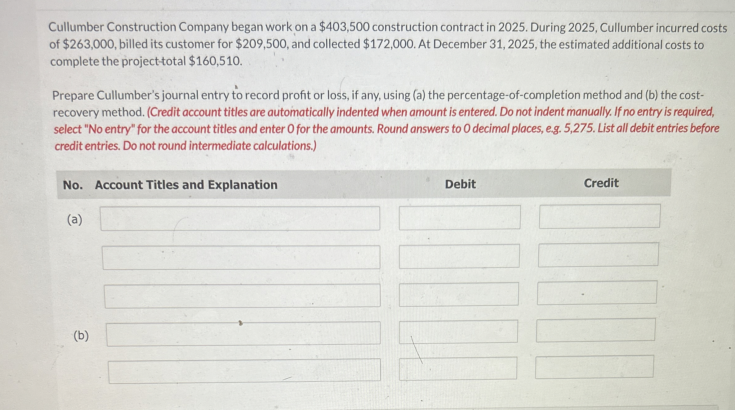 Cullumber Construction Company began work on a $
