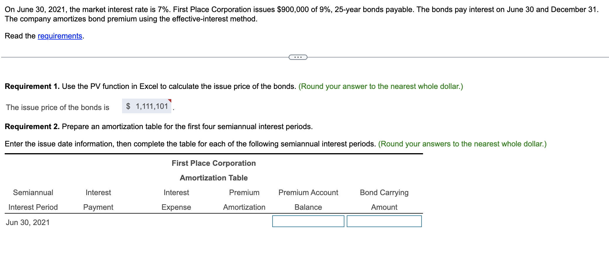On June 3 0 , 2 0 2 1 , the market interest rate