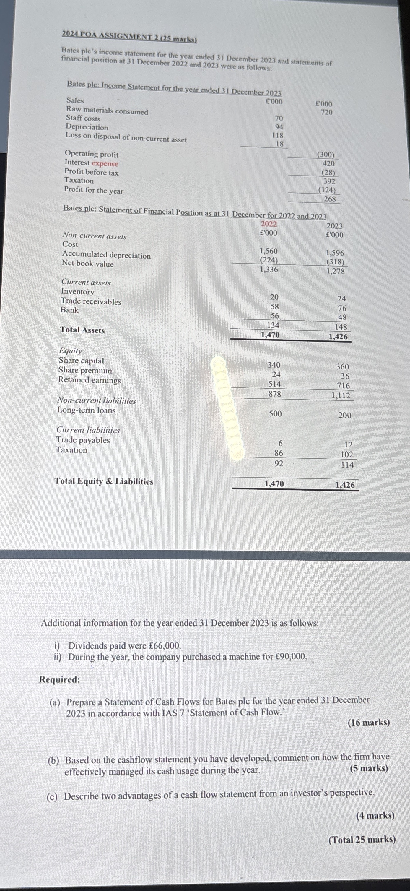 2 0 2 4 POA ASSIGNMENT 2 ( 2 5 marks ) Bates