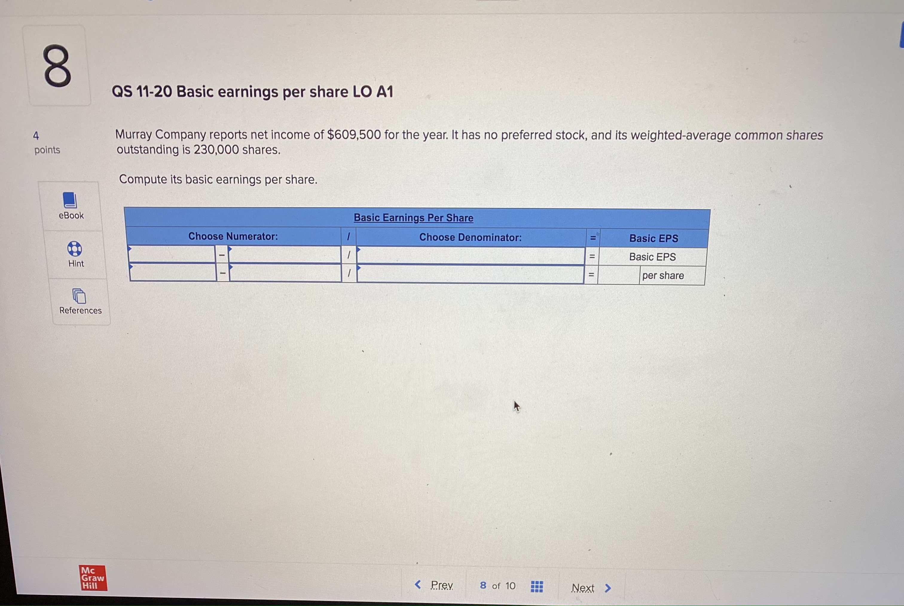 QS 11-3 Issuance of par and stated value common