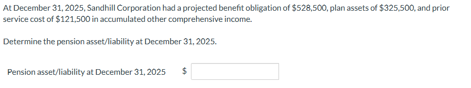 At December 3 1 , 2 0 2 5 , Sandhill Corporation