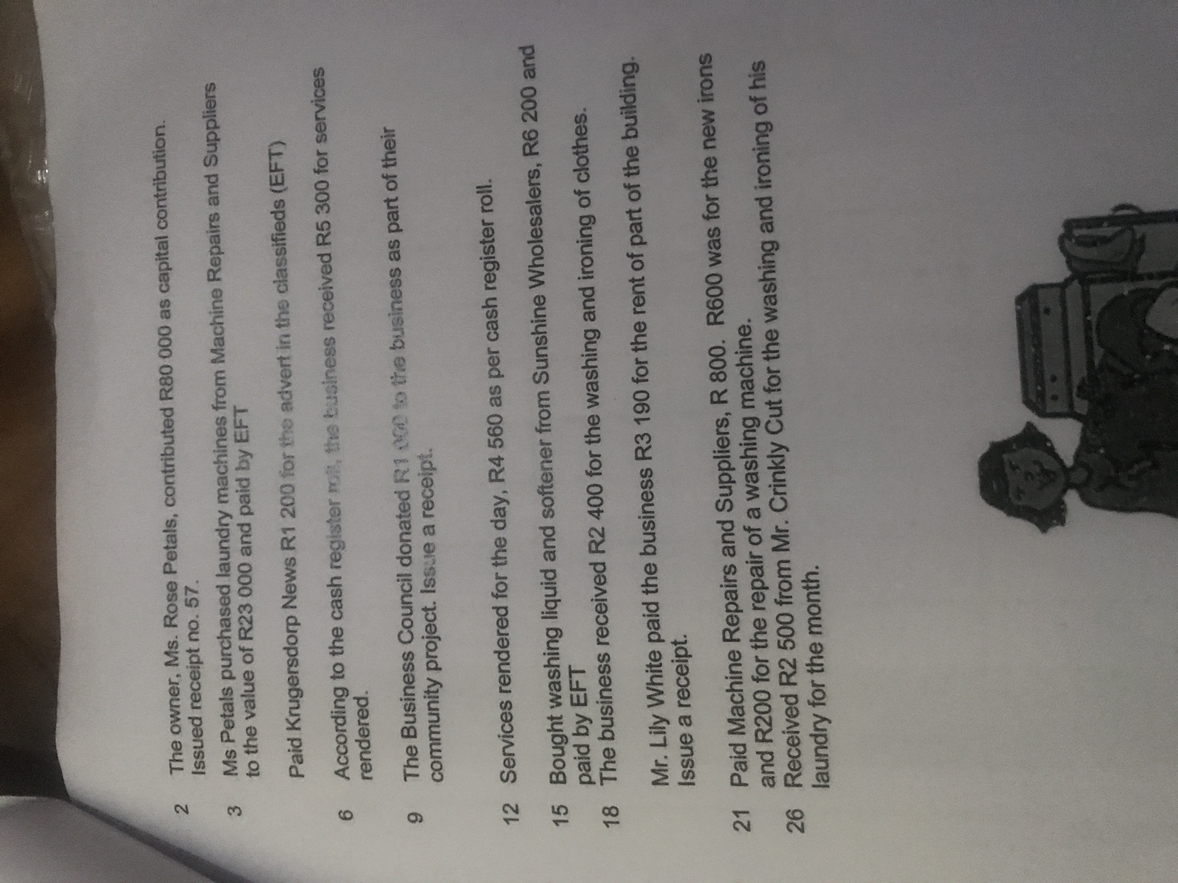 Ms. Rose stared Tiny Bubbles Laundromat after she