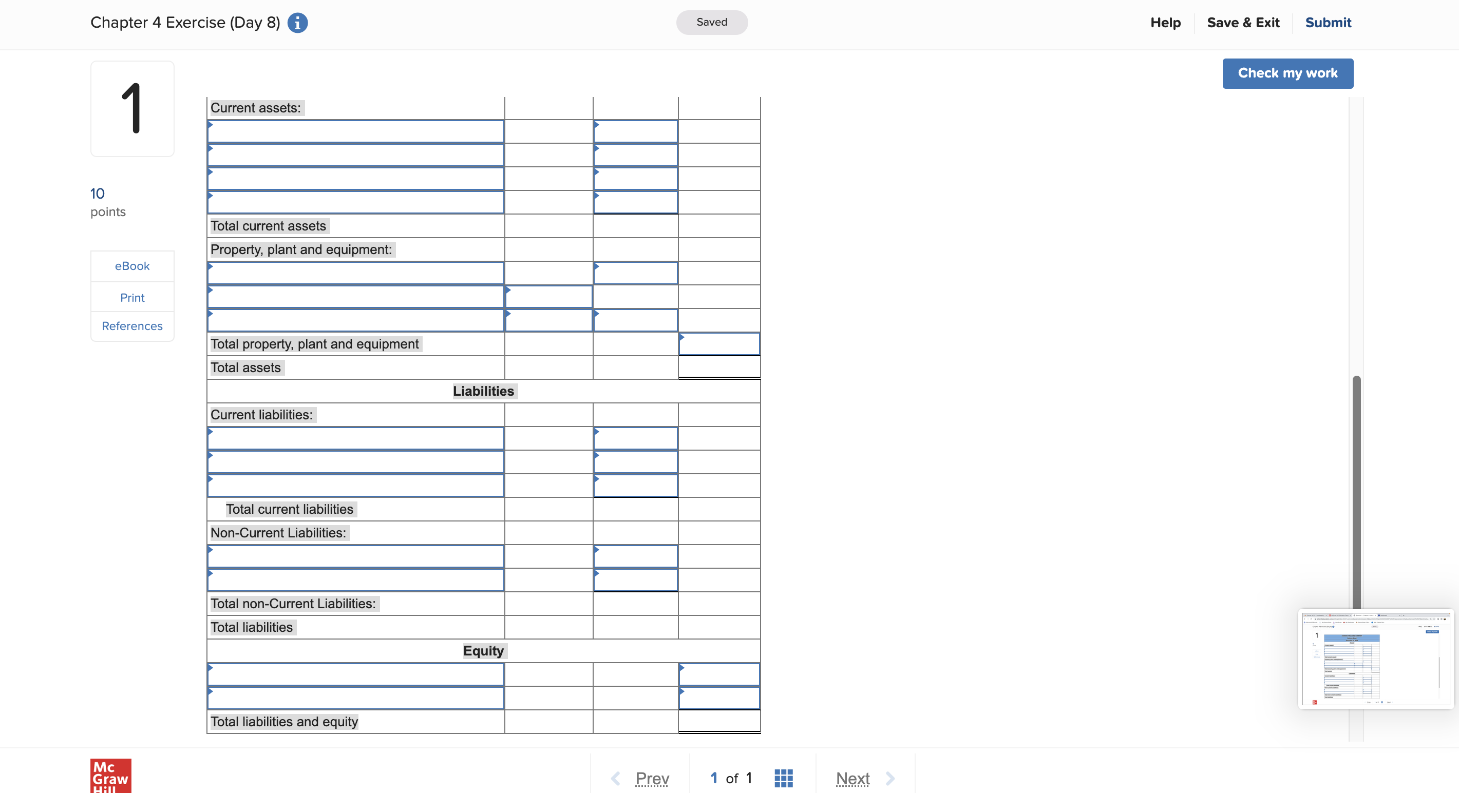 Chapter 4 Exercise (Day 8) 0 Saved Help Save &