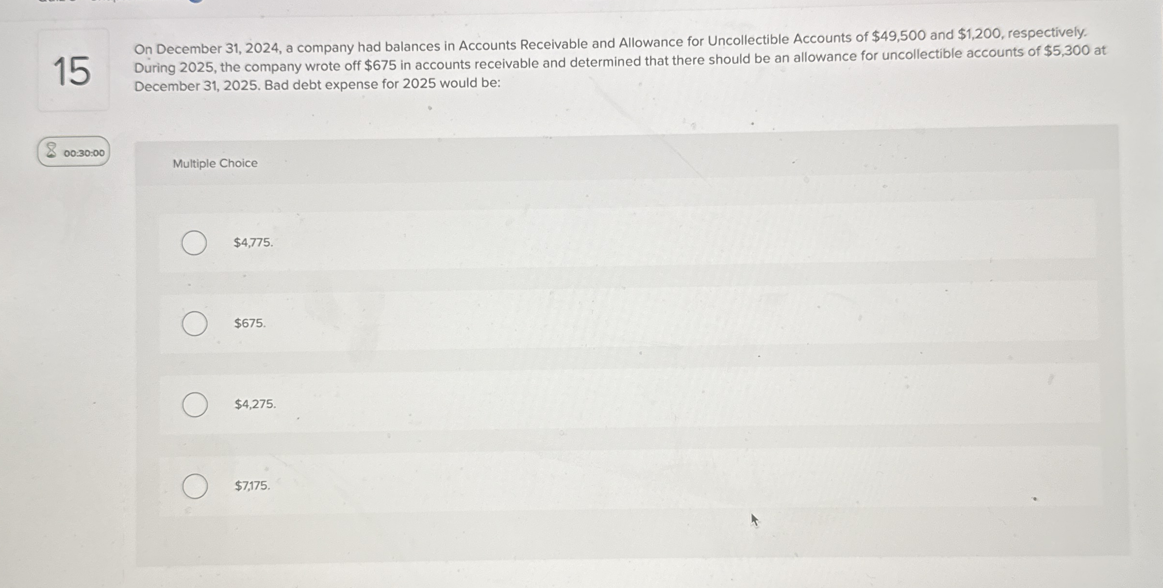 1 5 On December 3 1 , 2 0 2 4 , a company had