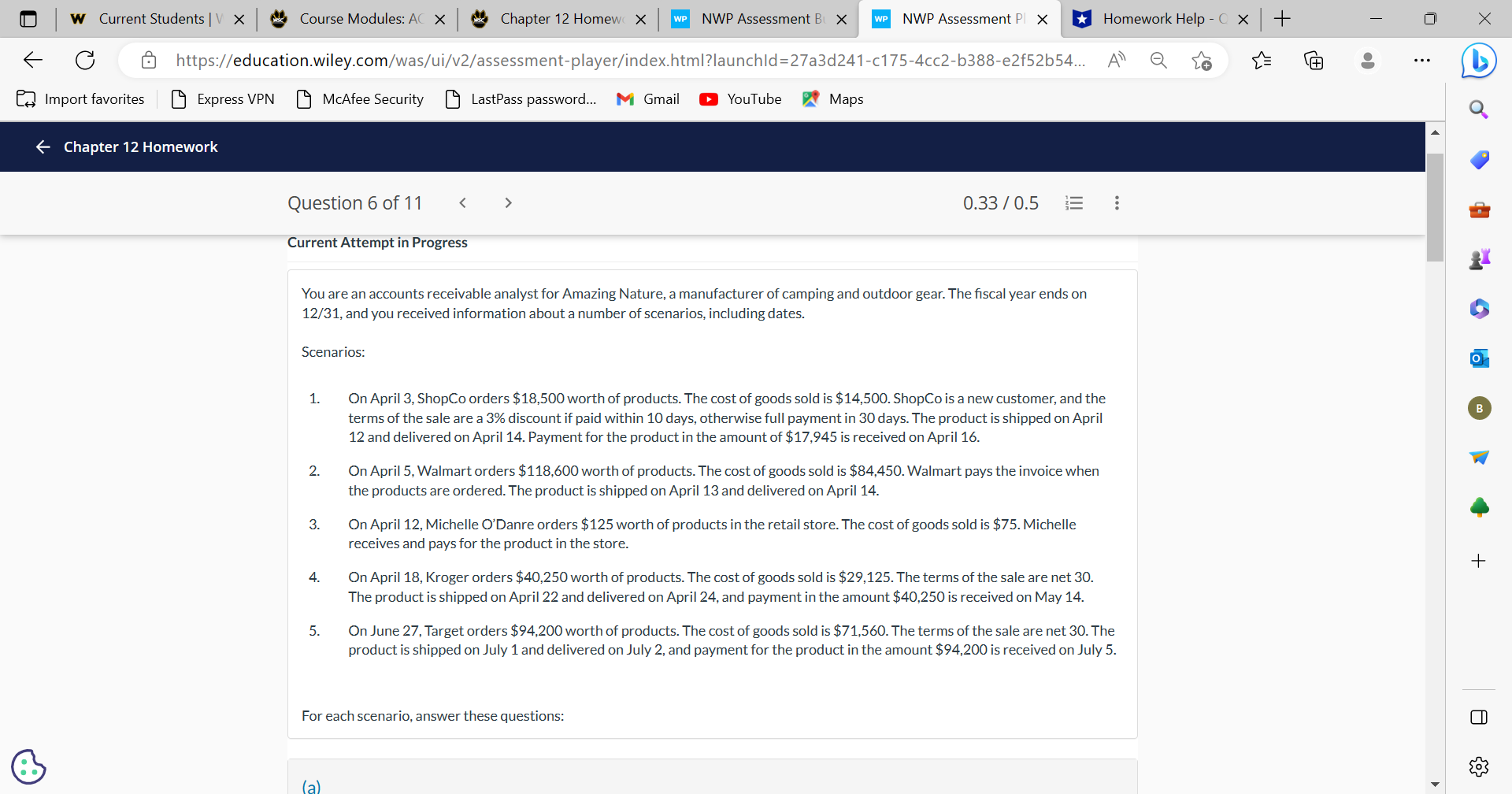 W Current Students | V X Course Modules: AC X