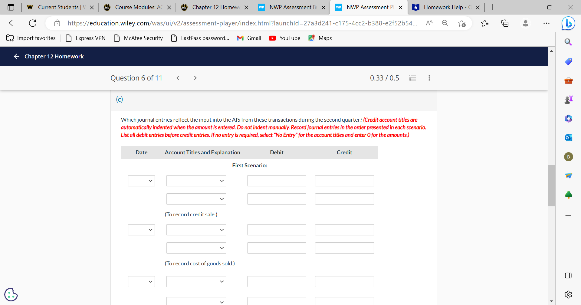 W Current Students | V X Course Modules: AC X