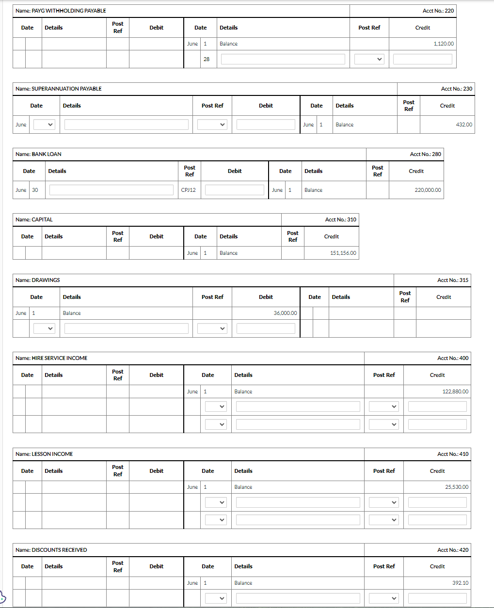 please help with entering the information in the