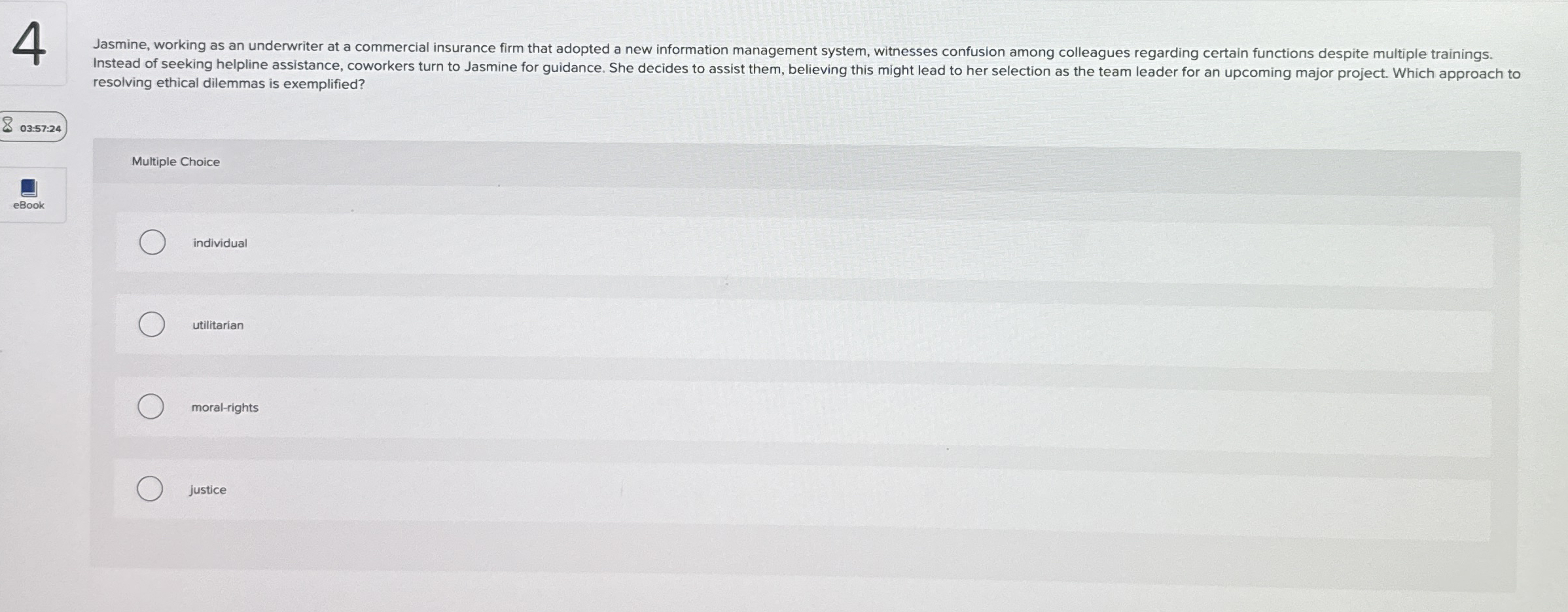 4 resolving ethical dilemmas is exemplified?