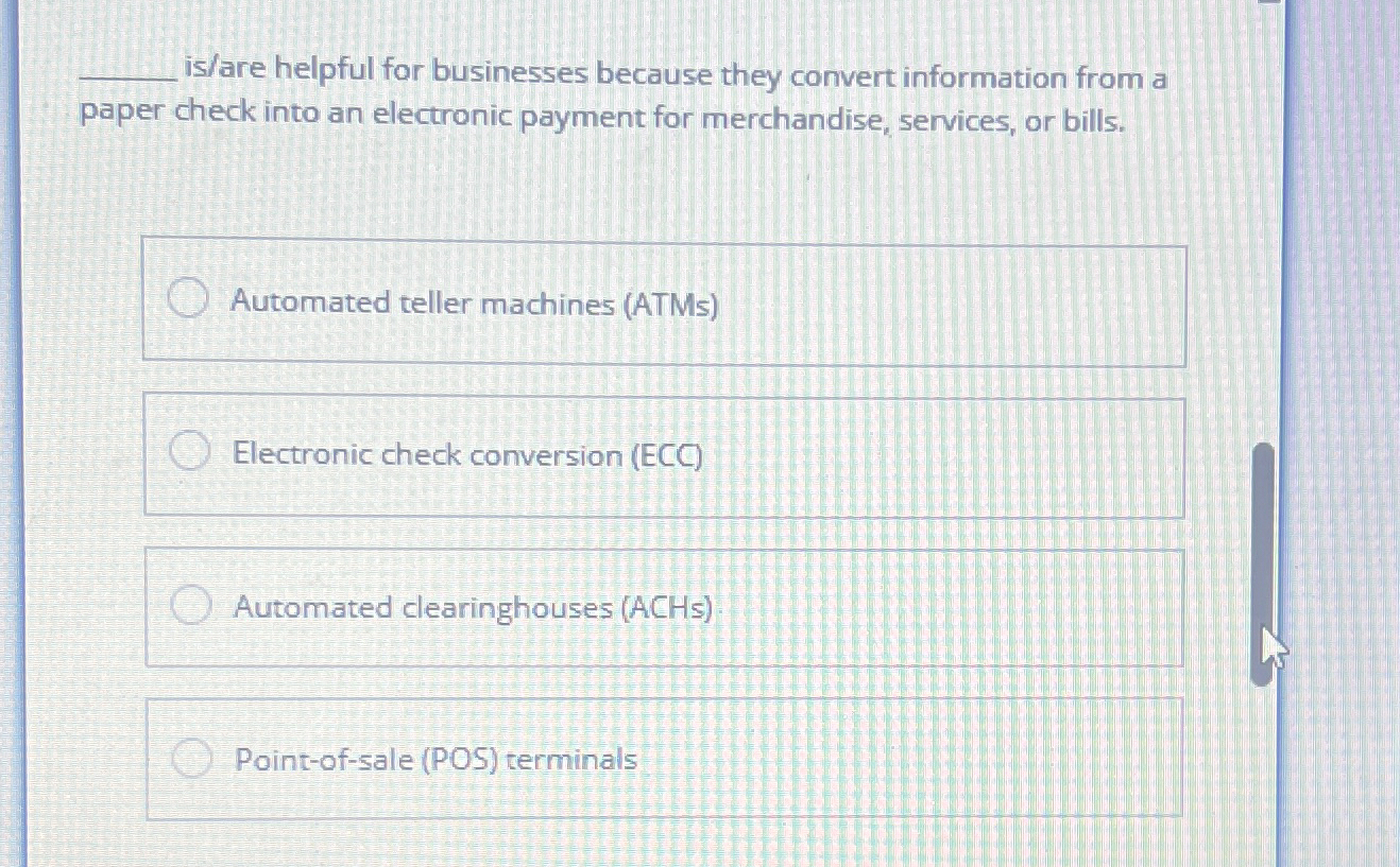 q , is / are helpful for businesses because they