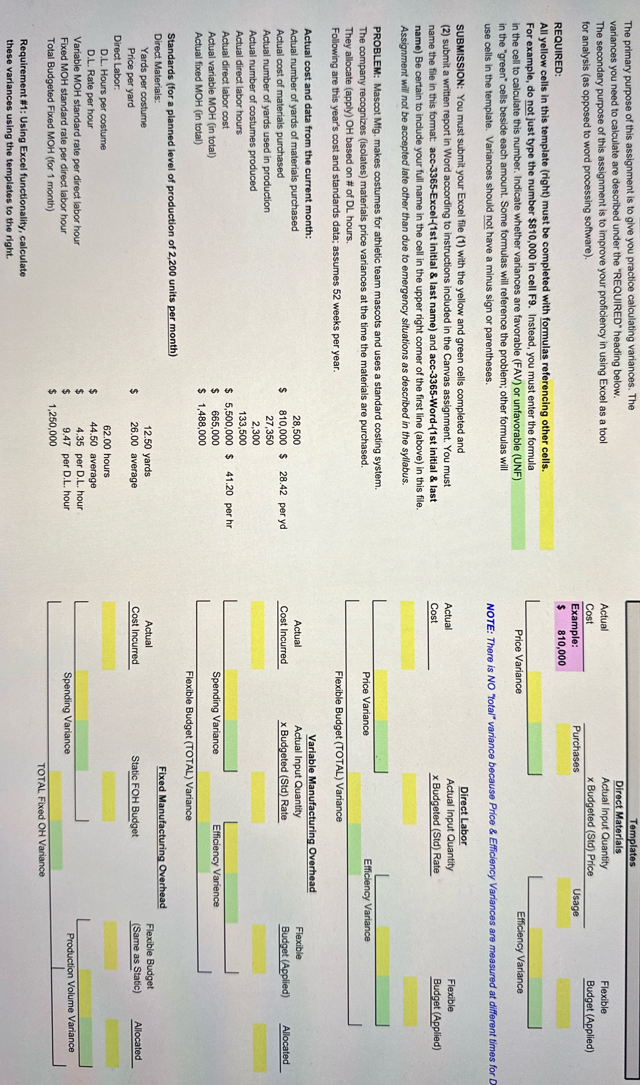 Please answer with the formulas thank you The