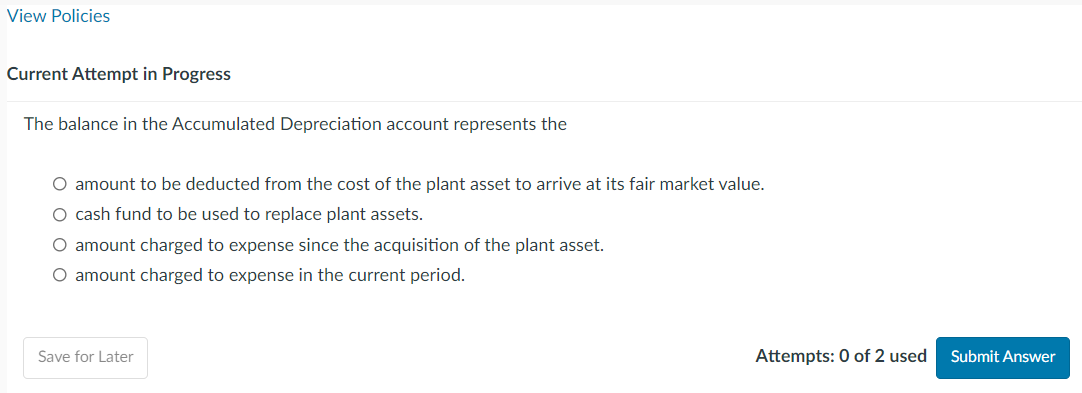 Current Attempt in Progress The balance in the