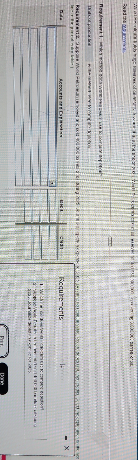 please assist World Petroleum holds huge reserves