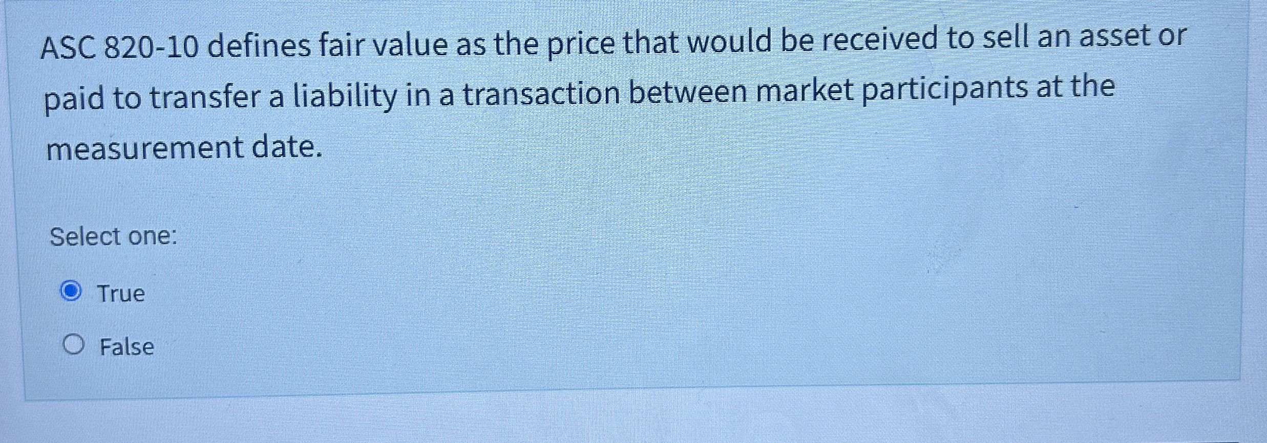 ASC 8 2 0 - 1 0 defines fair value as the price