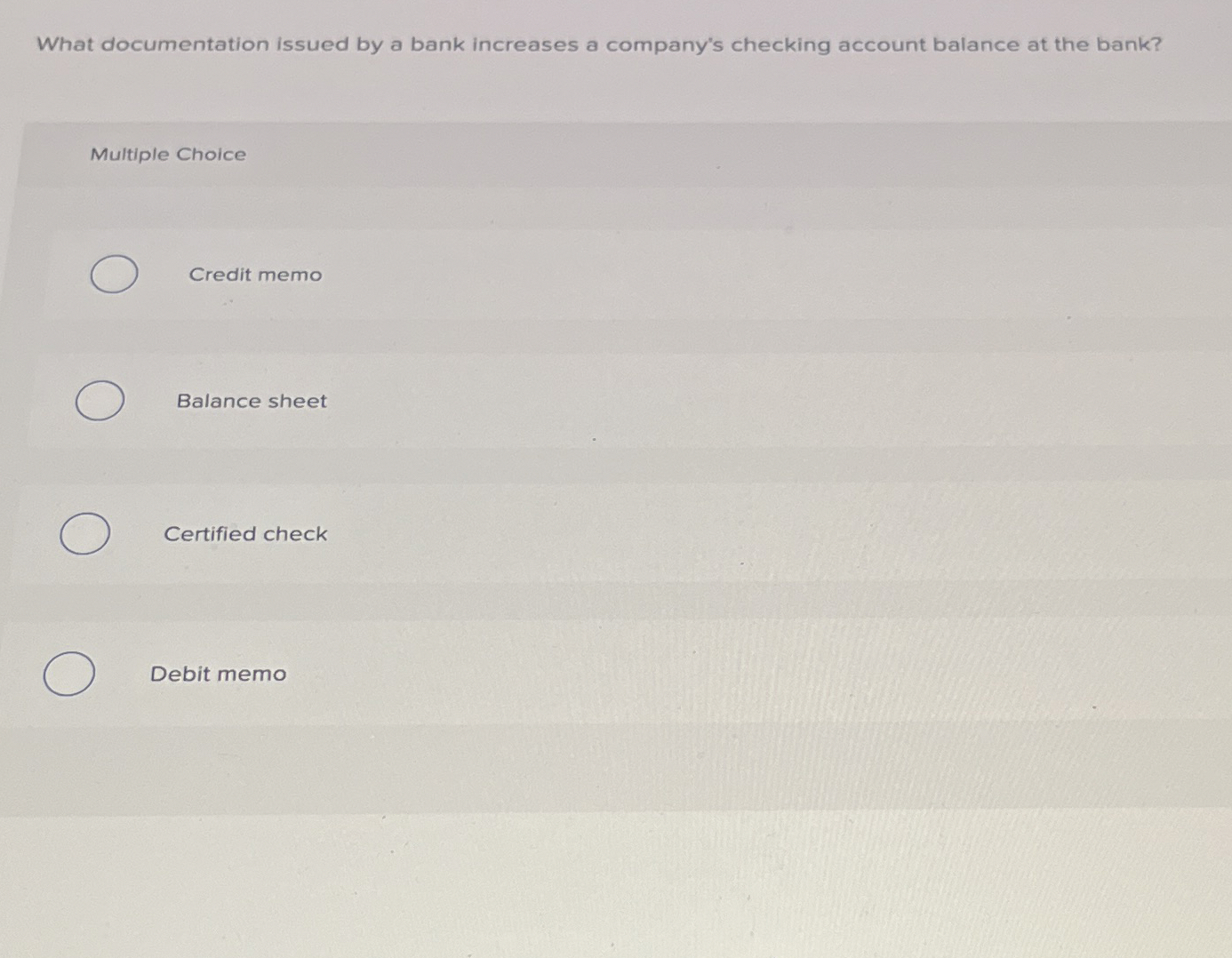 What documentation issued by a bank increases a