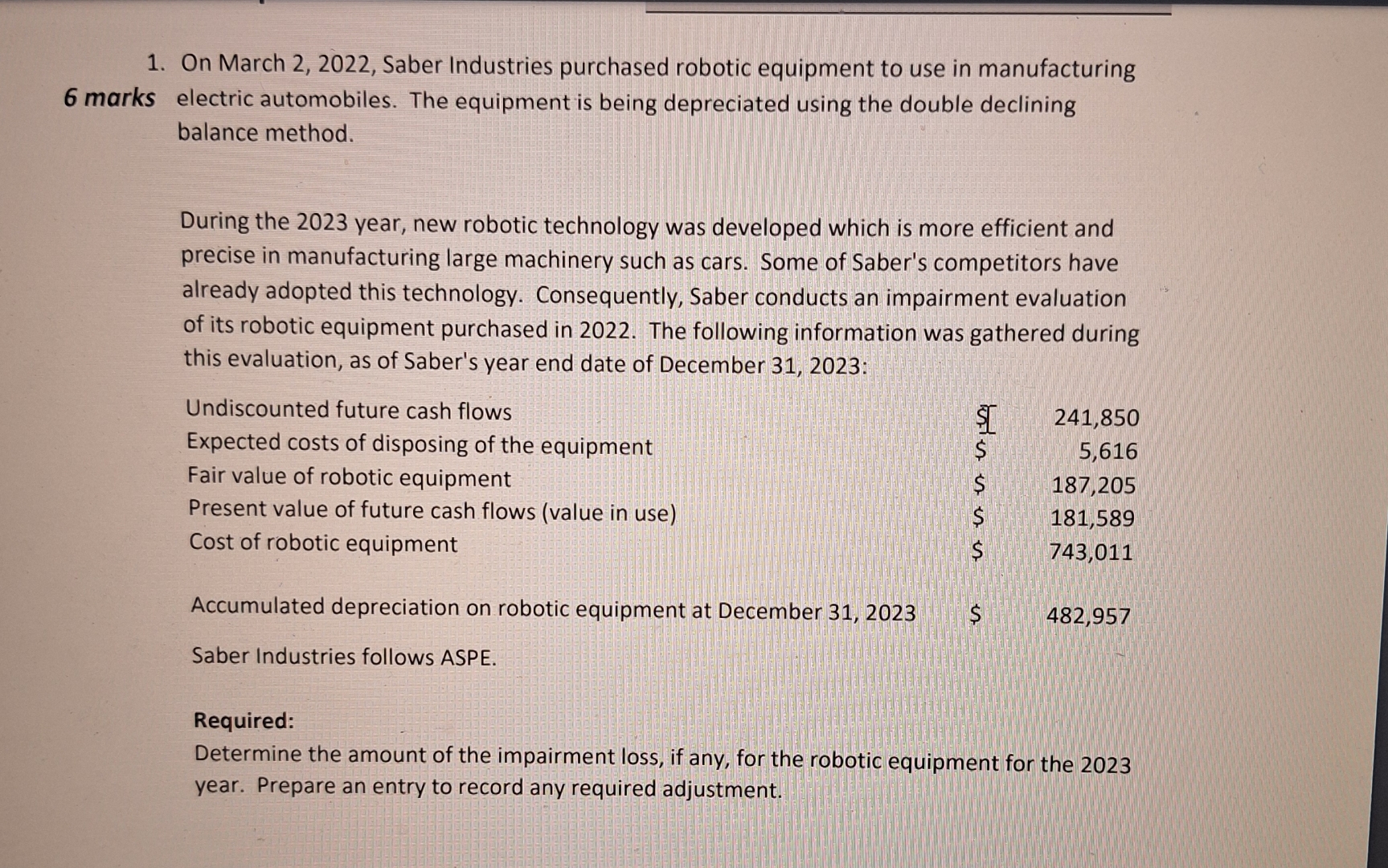 On March 2 , 2 0 2 2 , Saber Industries purchased