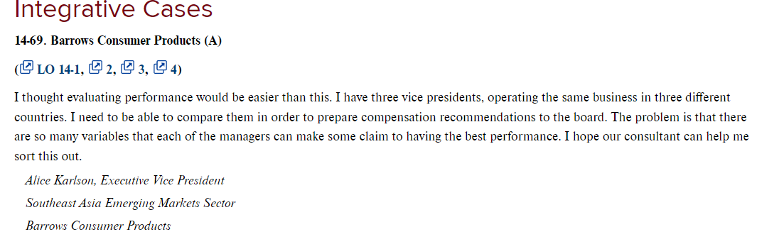 Integrative Cases 14-69. Barrows Consumer