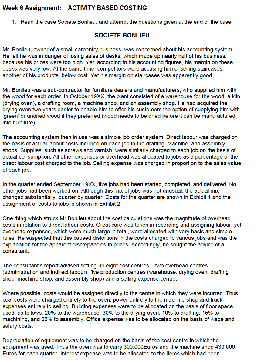 I don't know how to calculate with activity-based