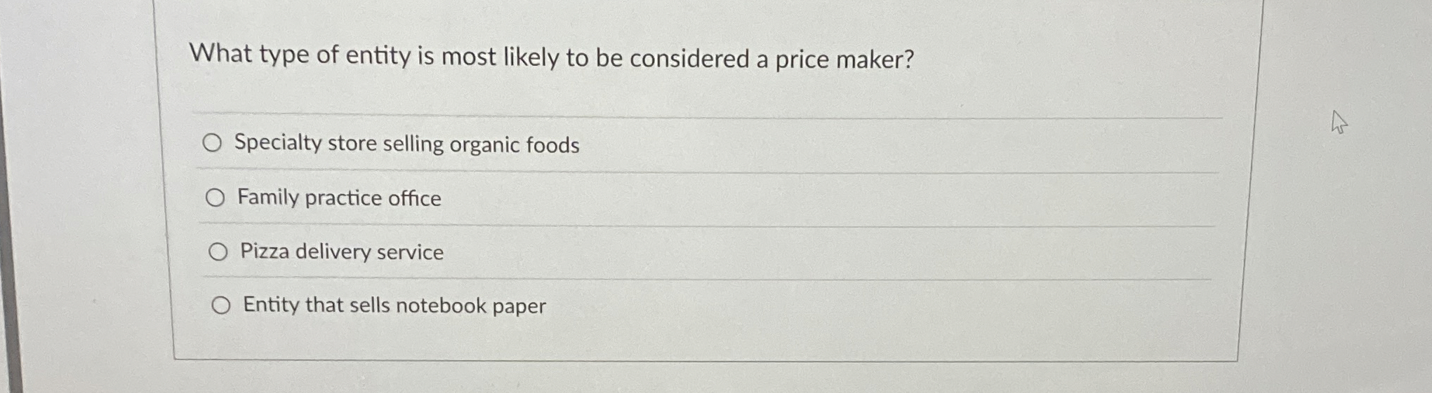 What type of entity is most likely to be