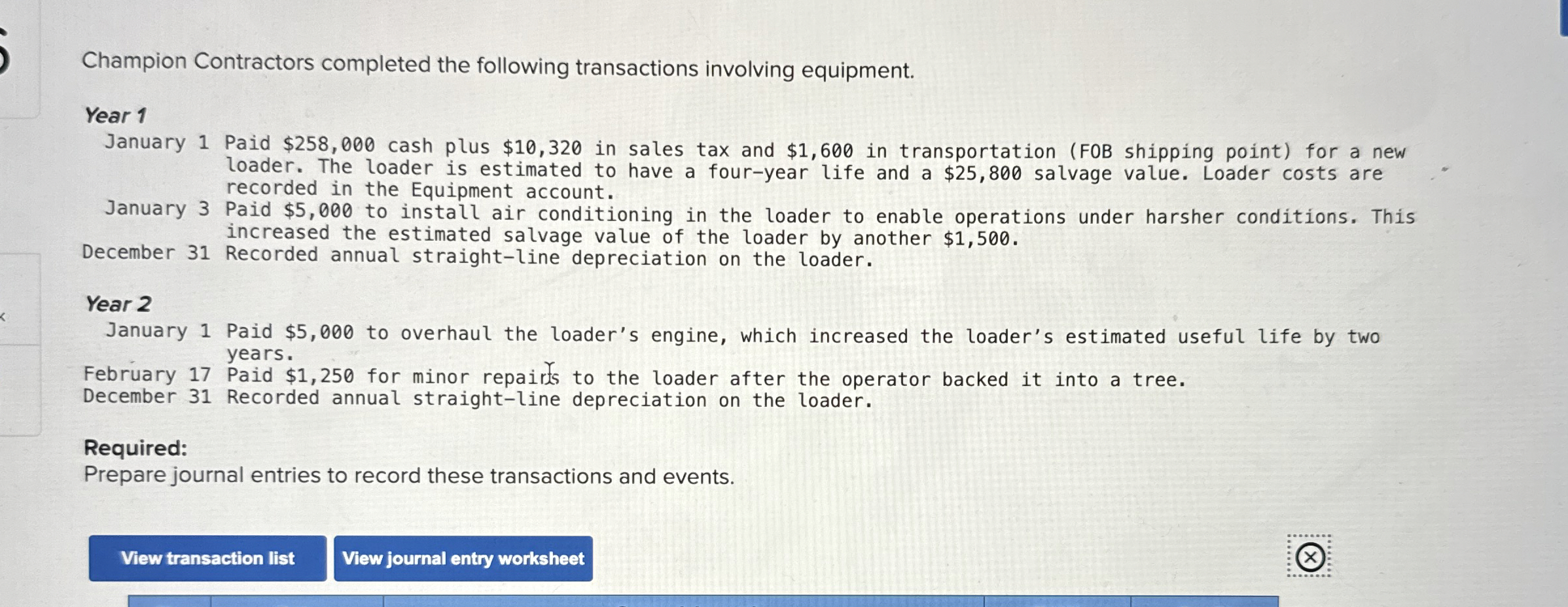 Champion Contractors completed the following