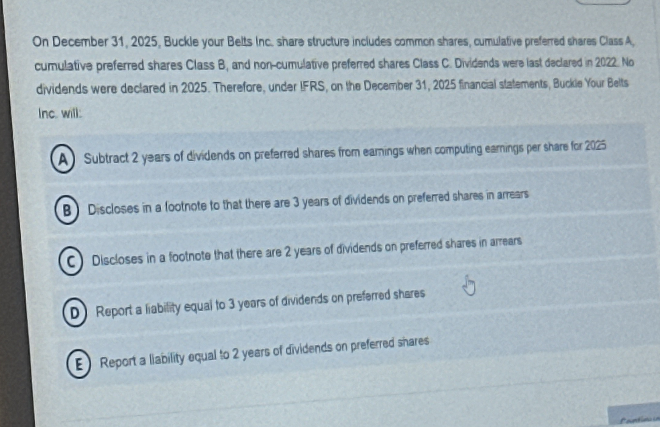 On December 3 1 , 2 0 2 5 , Buckle your Belts