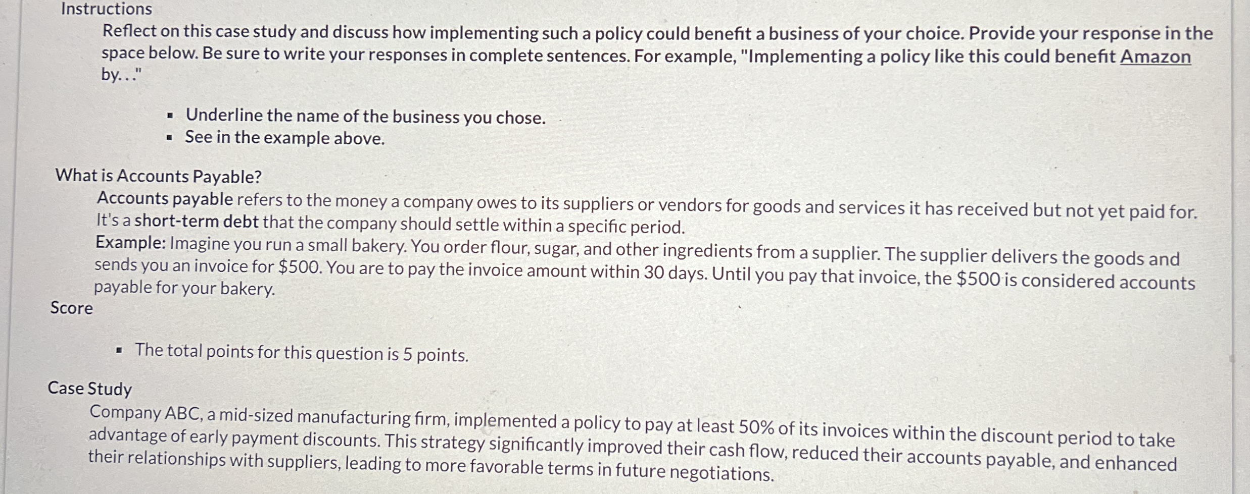 Instructions Reflect on this case study and