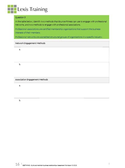 Lexis Training Question : In the table below,