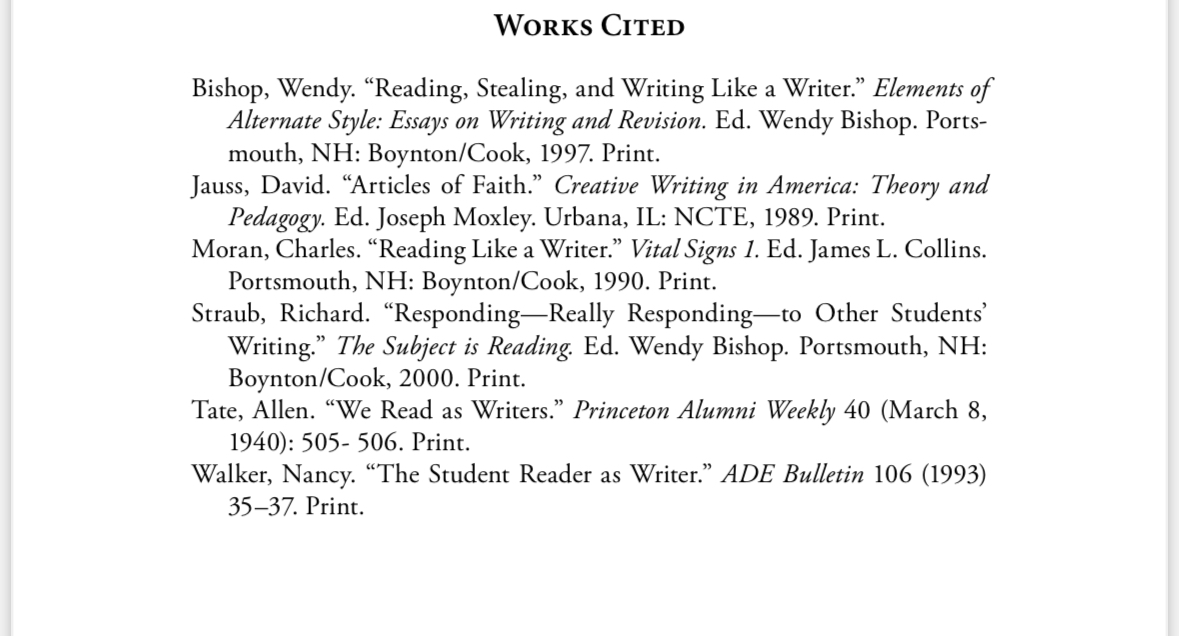 Thinking about Bunn's conception of reading like