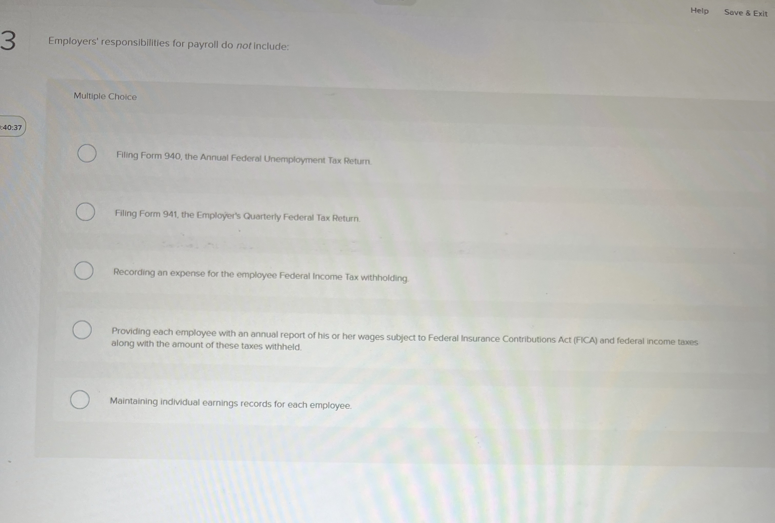 Help Save & Exit 3 Employers' responsibilities