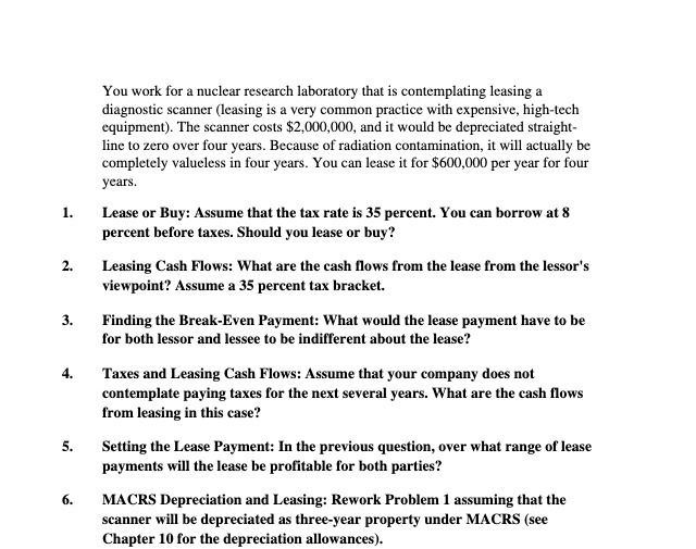 You work for a nuclear research laboratory that