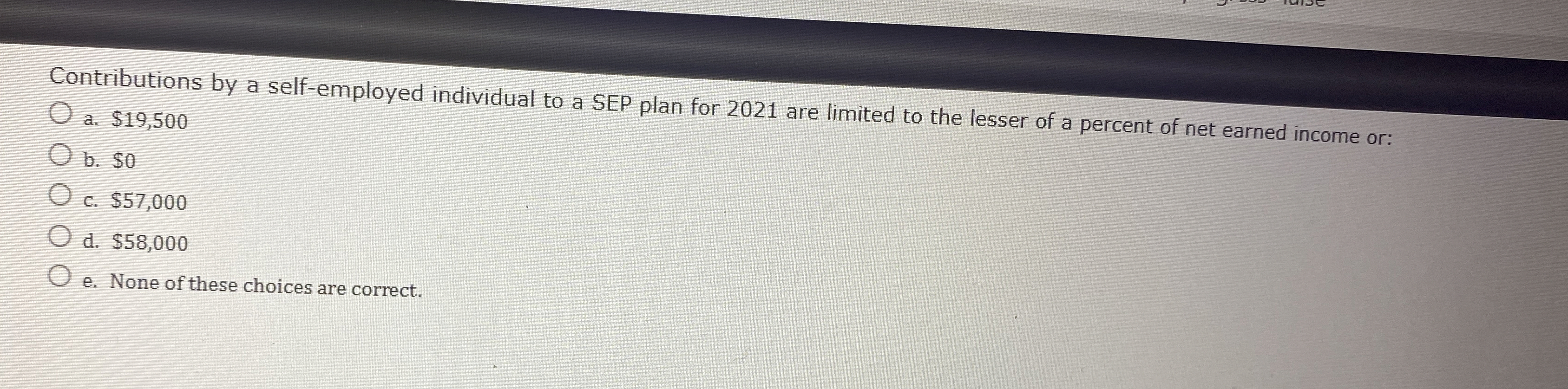 Contributions by a self - employed individual to