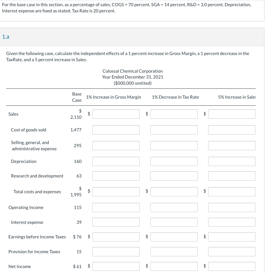 For the base case in this section, as a