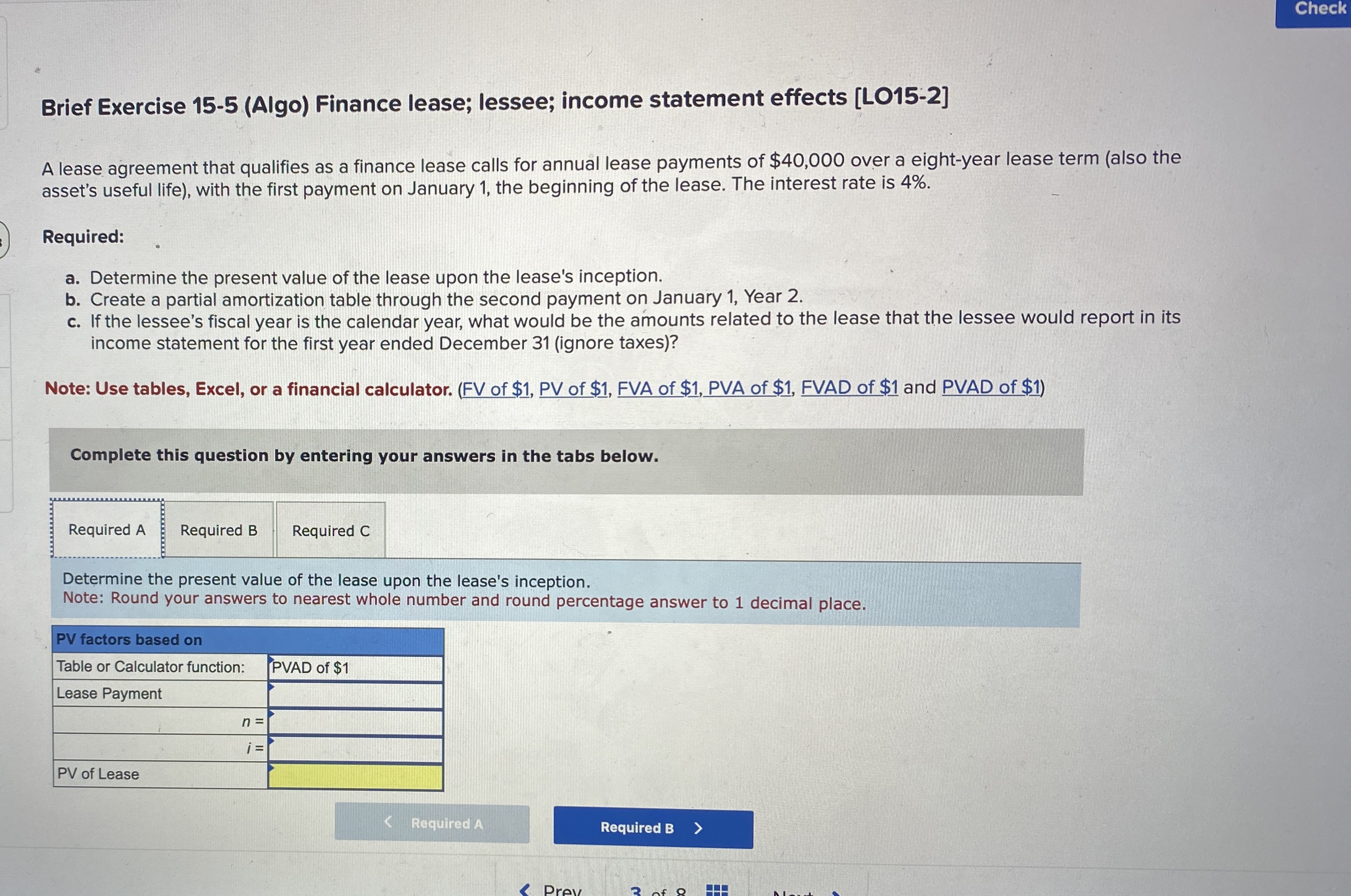 Check Brief Exercise 1 5 - 5 ( Algo ) Finance