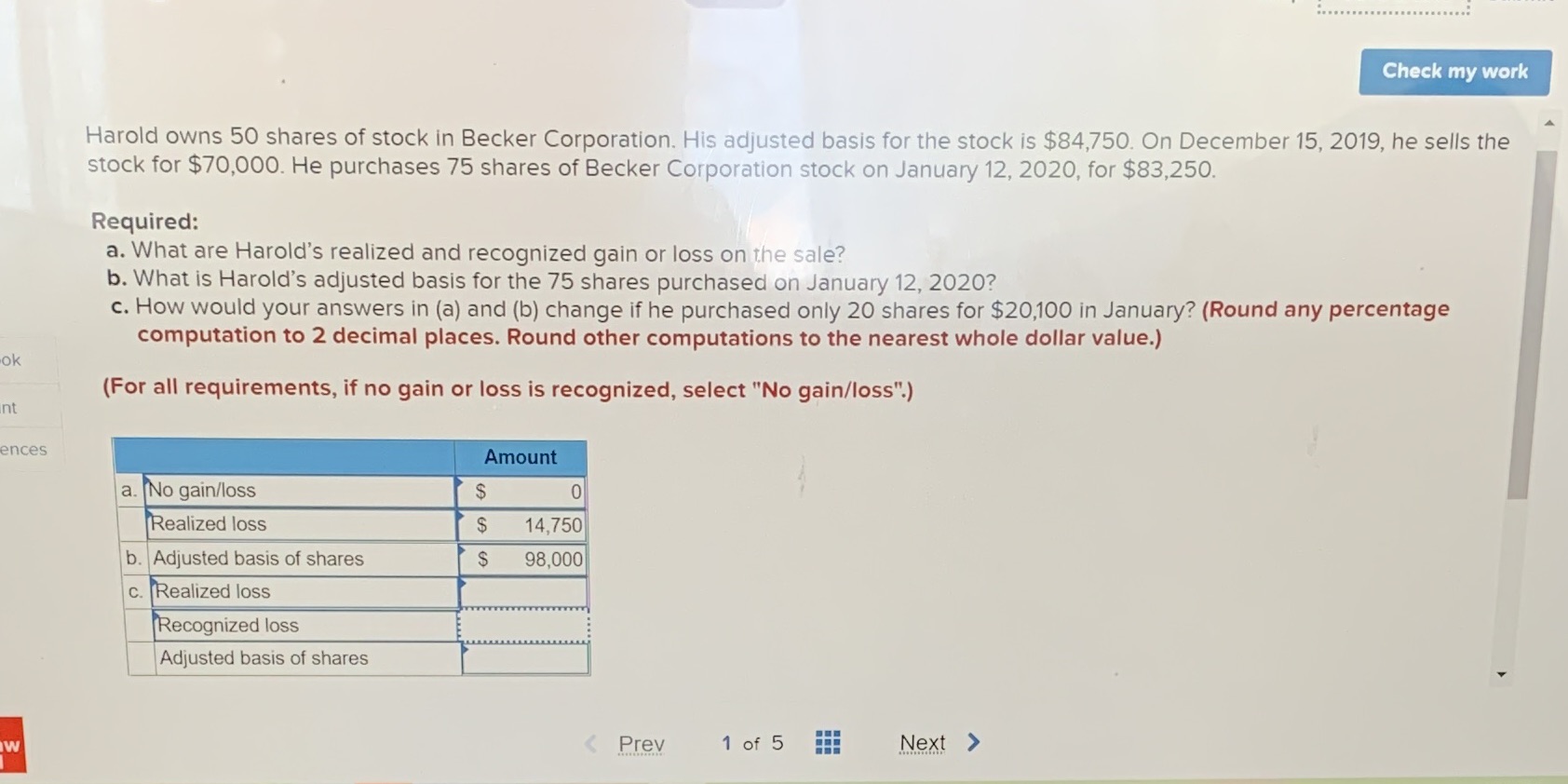 I am having trouble with c. 14750. X 40% = 9500