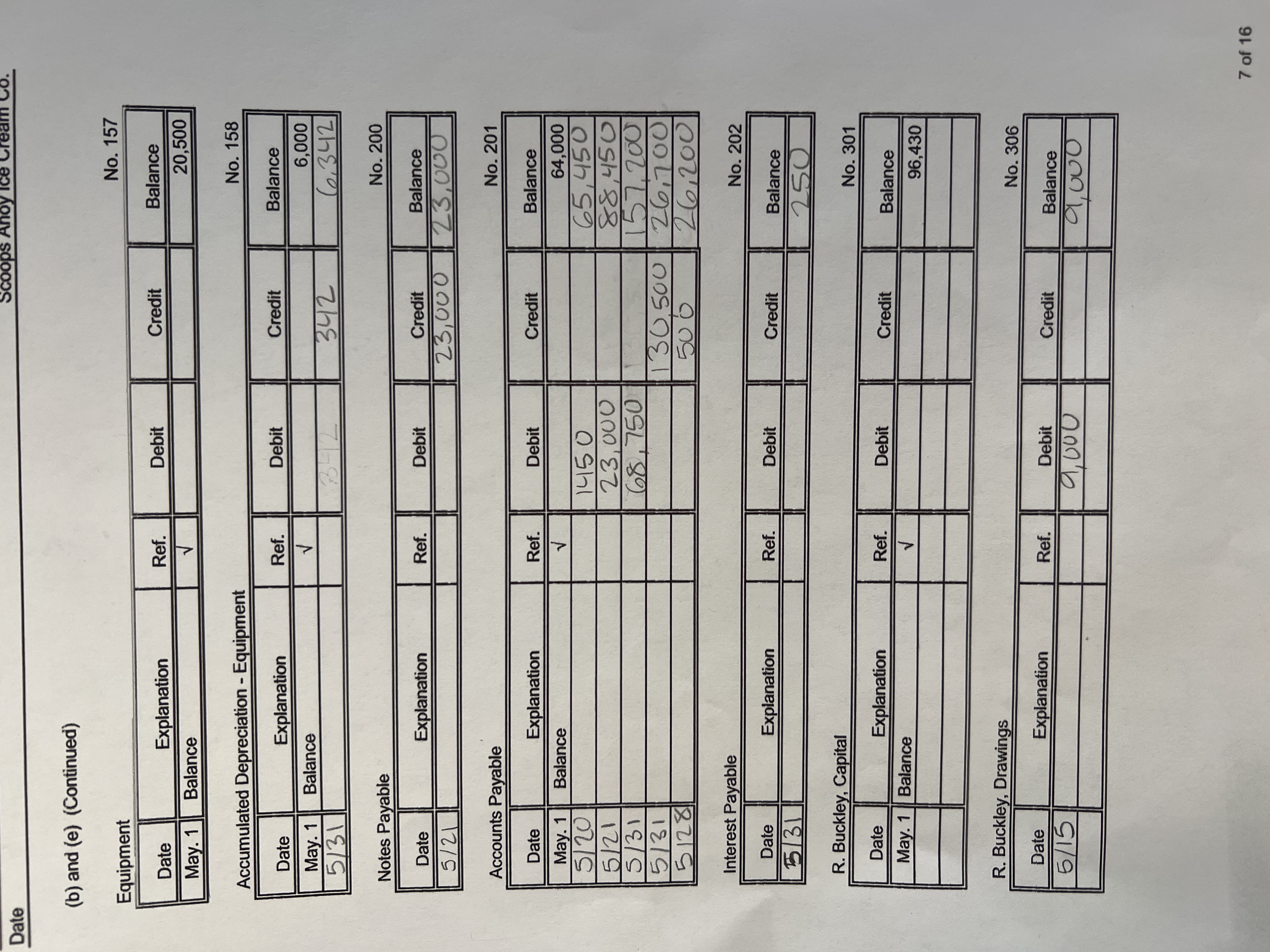 ACC 1021 Mini Practice Set Project transactions