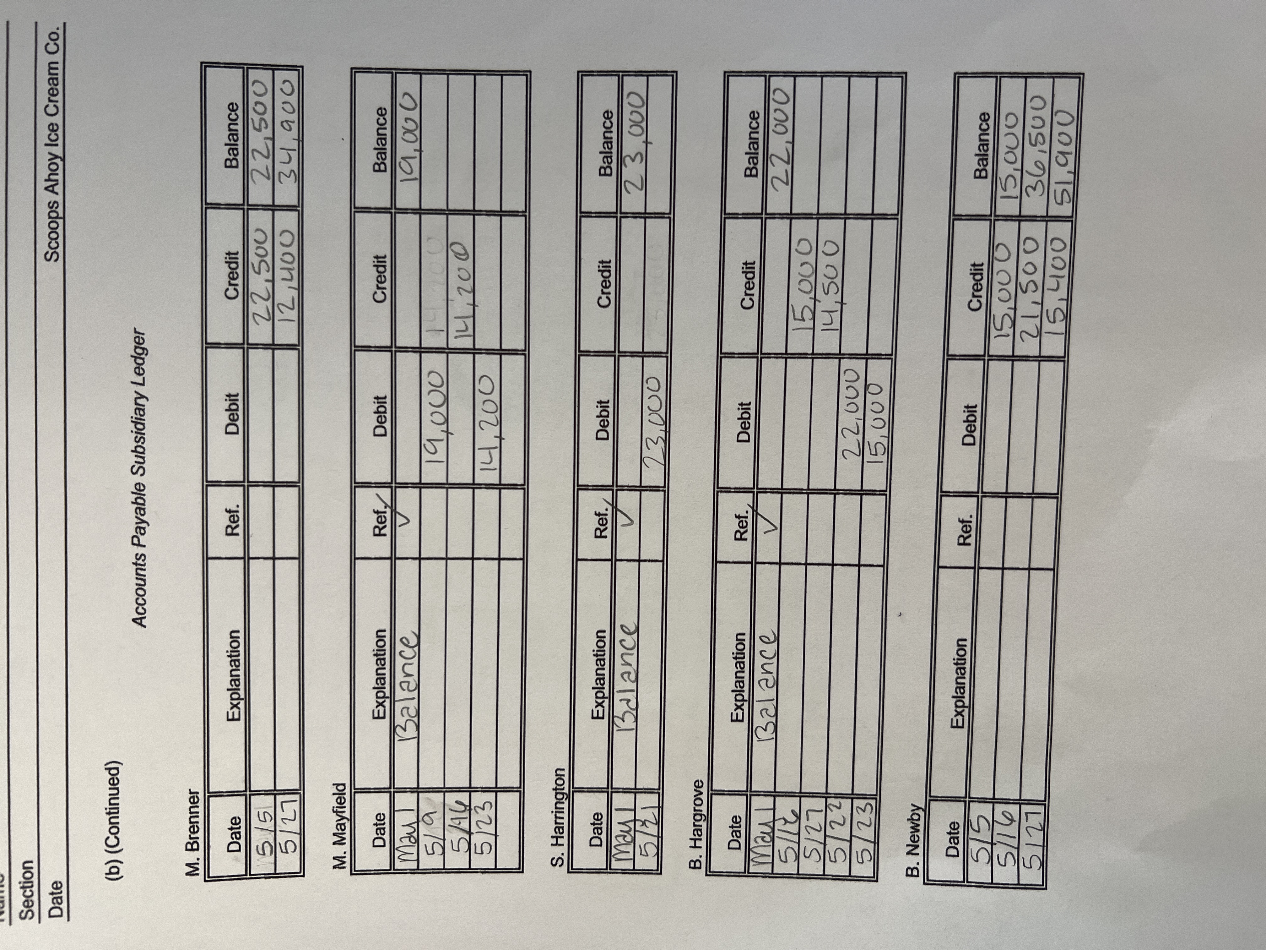ACC 1021 Mini Practice Set Project transactions