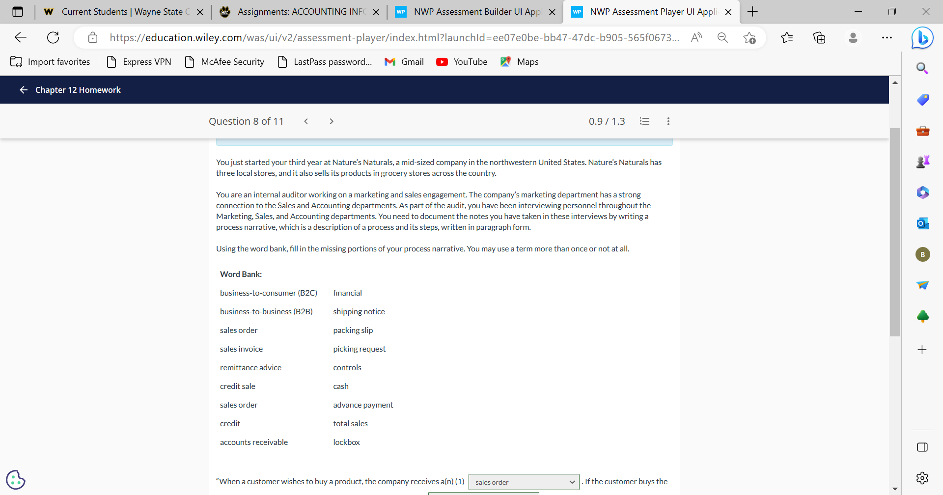 W Current Students | Wayne State C X Assignments: