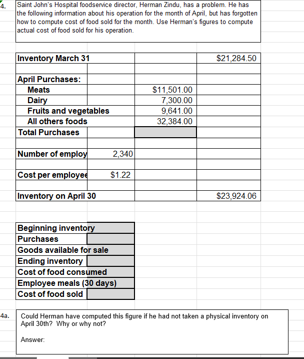 4. Saint John's Hospital foodservice