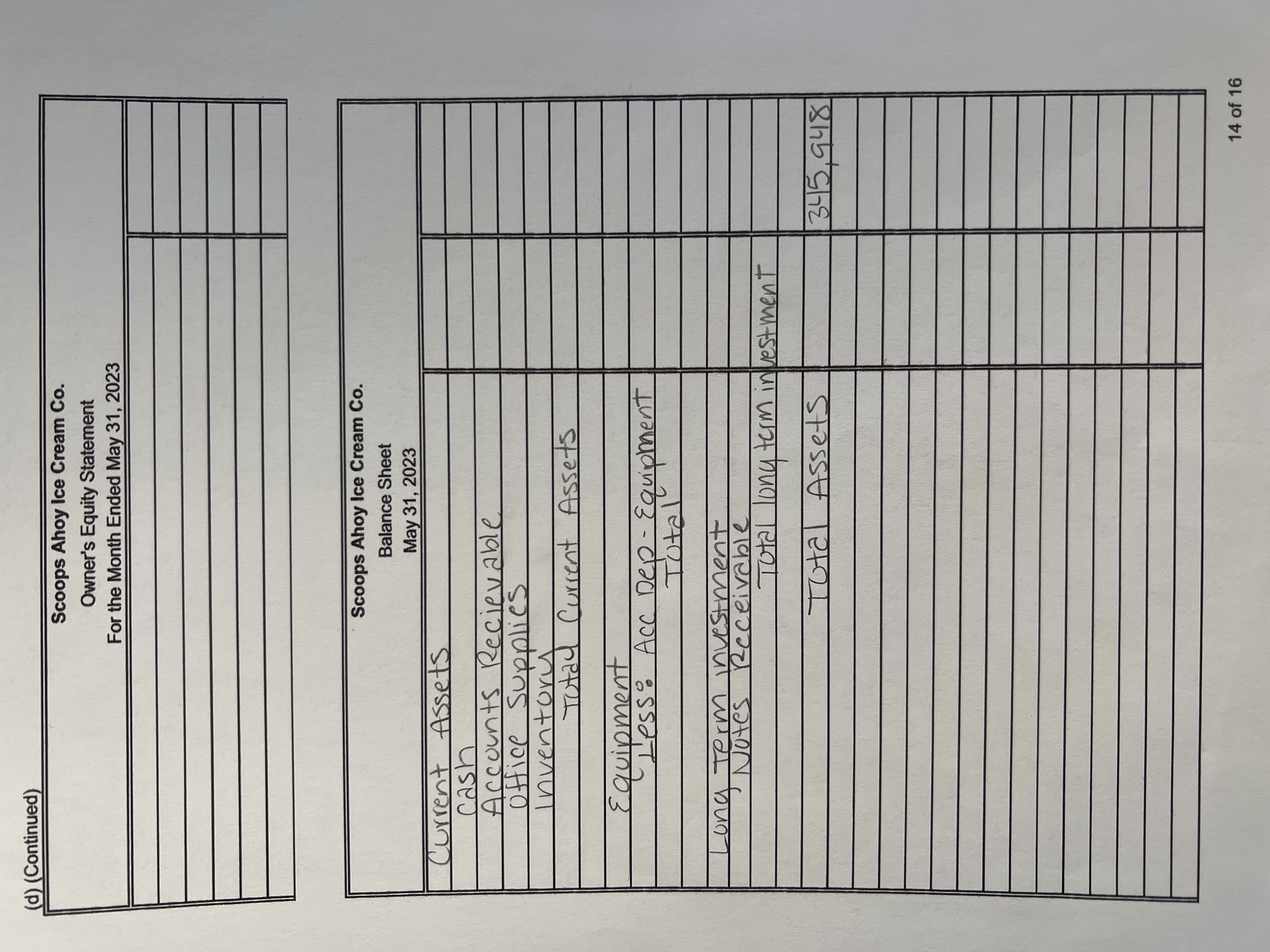 ACC 1021 Mini Practice Set Project transactions