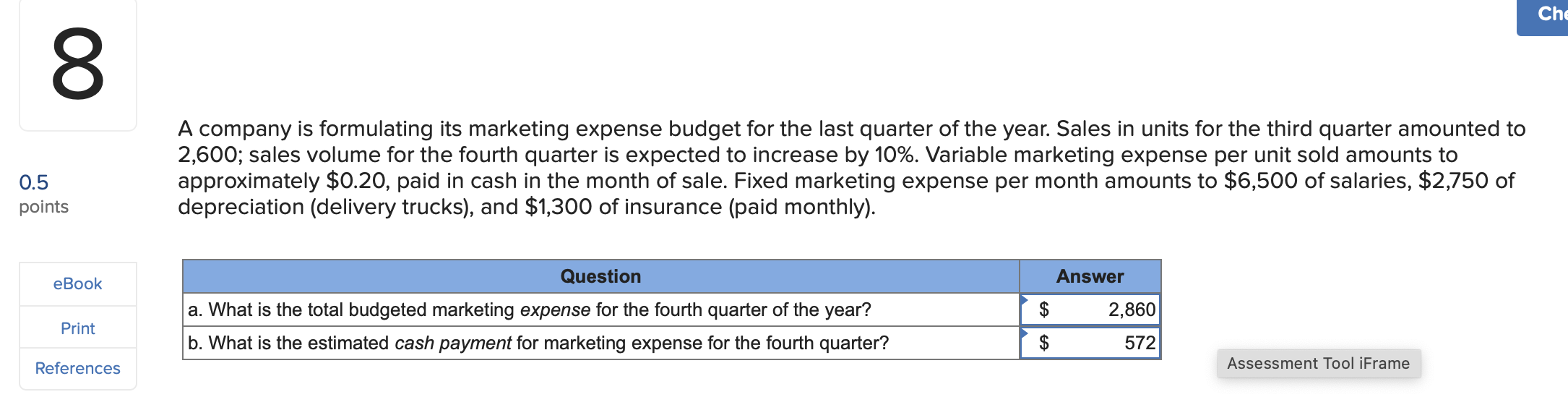 A company i s formulating its marketing expense