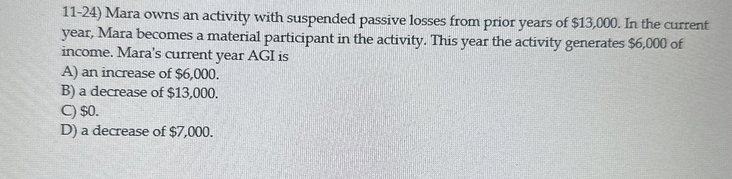 1 1 - 2 4 ) Mara owns an activity with suspended